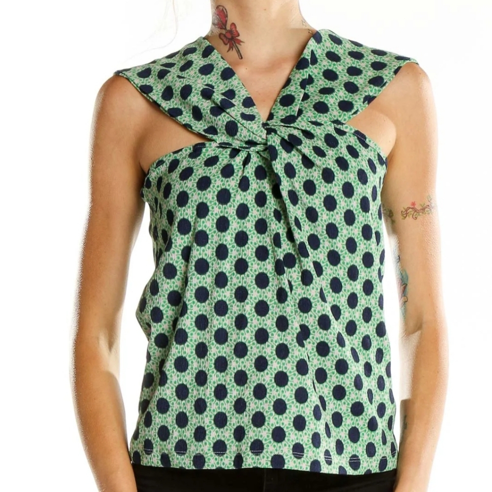 Maeve Crisscross All-over Print Sleeveless Top Women's Size Medium